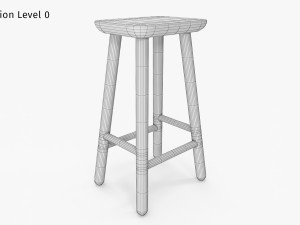 Jasper Counter Stool Modello 3D