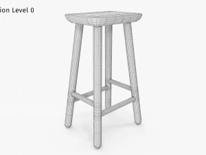 Jasper Counter Stool 3D Model