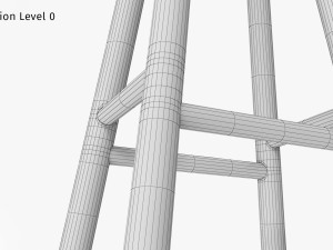 Jasper Counter Stool Modello 3D