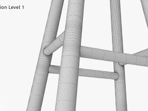 Jasper Counter Stool 3D Model