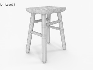 Jasper Small Stool 3D Model