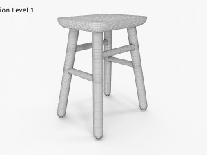 Jasper Small Stool 3D Model