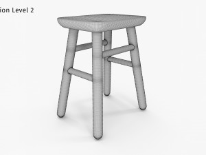 Jasper Small Stool 3D Model