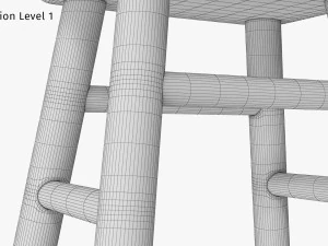 Petit tabouret Jasper Modèle 3D
