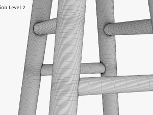 Petit tabouret Jasper Modèle 3D