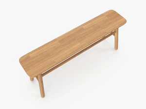 Jasper Bench 3D Model