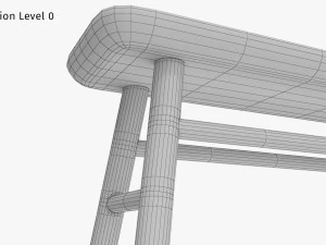 Jasper Bench 3D Model