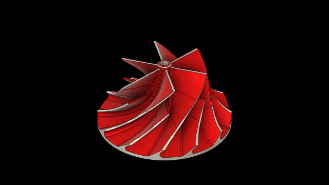 Turbine 3D Model .c4d .max .obj .3ds .fbx .stl .blend 