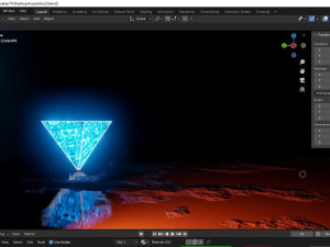 Art an object in space Modelo 3D