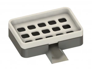 Soap Dish with Easy Cleaning Access 3D Model