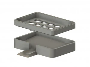Soap Dish with Easy Cleaning Access 3D Model
