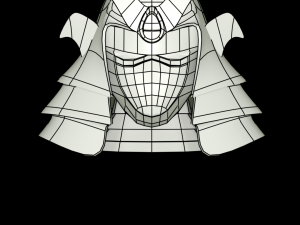 Samurai Helmet Modelo 3D