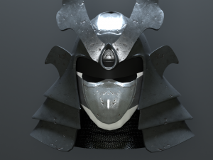 Samurai Helmet Modelo 3D