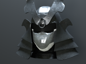Samurai Helmet Modelo 3D