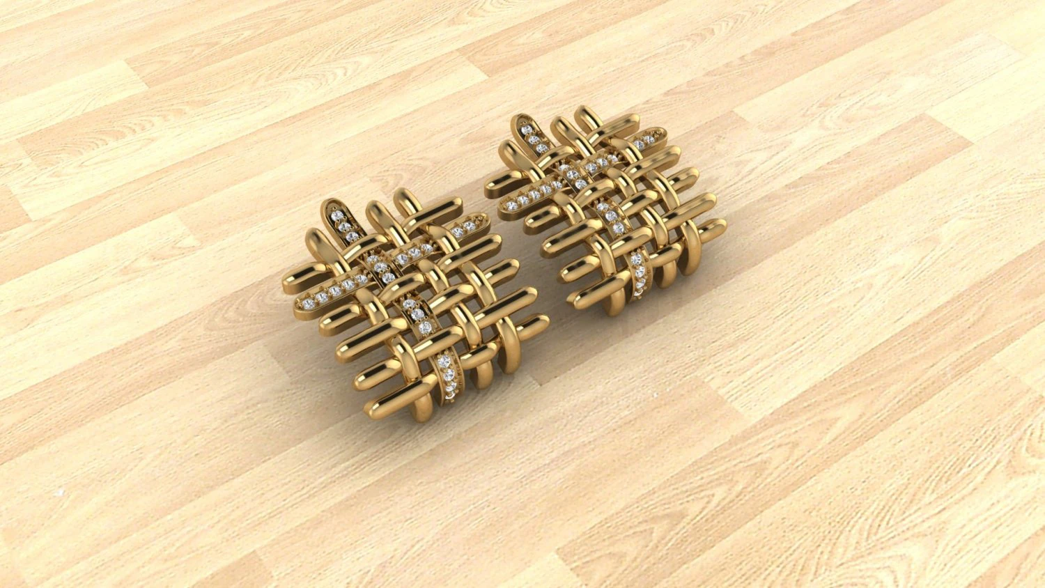 Stud de dise&ntilde;ador a cuadros Modelo 3D .c4d .max .obj .3ds .fbx .stl .blend 