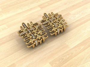 Stud de dise&ntilde;ador a cuadros Modelo 3D