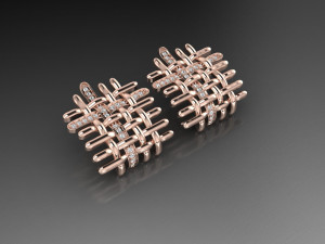 Designer Stud Checkered 3D 模型