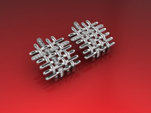 Designer Stud Checkered 3D 模型