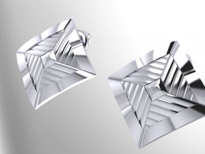 イヤリング スタッド デザイナー 3Dモデル