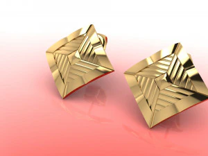 イヤリング スタッド デザイナー 3Dモデル