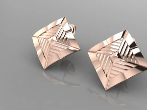 イヤリング スタッド デザイナー 3Dモデル