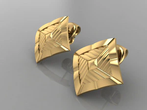 イヤリング スタッド デザイナー 3Dモデル