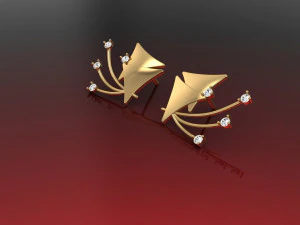 Dailywear stud Earring 3D Model