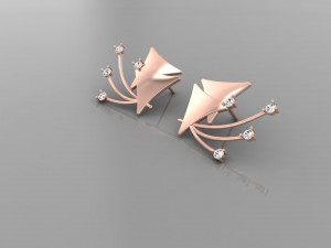 Dailywear stud Earring Model 3D