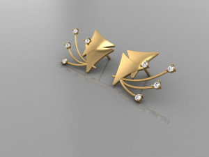 Dailywear stud Earring Model 3D