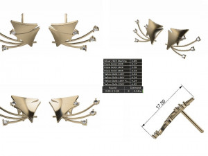 Dailywear stud Earring Model 3D