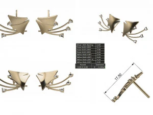 Dailywear stud Earring 3D Model