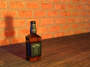 Bottiglia Jack Daniel's JD Modello 3D