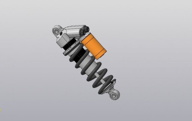 Coilover Modelo 3D .c4d .max .obj .3ds .fbx .stl .blend 
