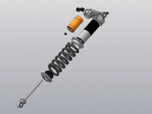 Coilover 3D Model