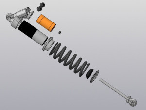 Coilover Modelo 3D