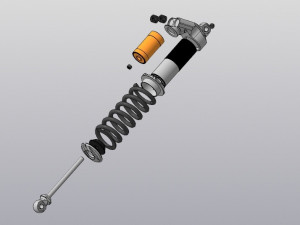 Coilover Modelo 3D