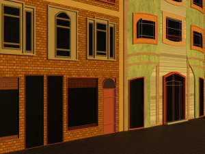 Vibrant Facades 3D Model