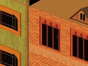 Vibrant Facades 3D Model