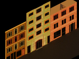 Vibrant Facades 3D Model