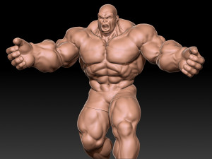 Big man angry 3D Print Model