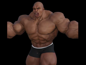 Big man angry 3D Print Model