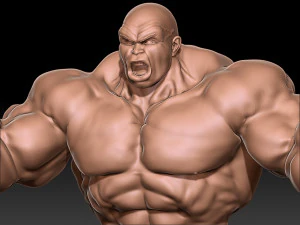 Big man angry 3D Print Model