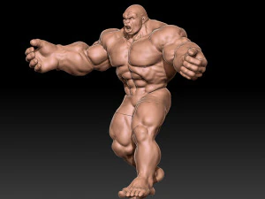 Big man angry 3D Print Model