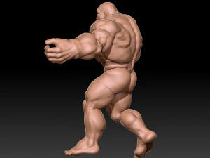 Big man angry 3D Print Model