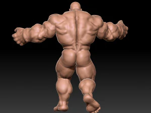 Big man angry 3D Print Model