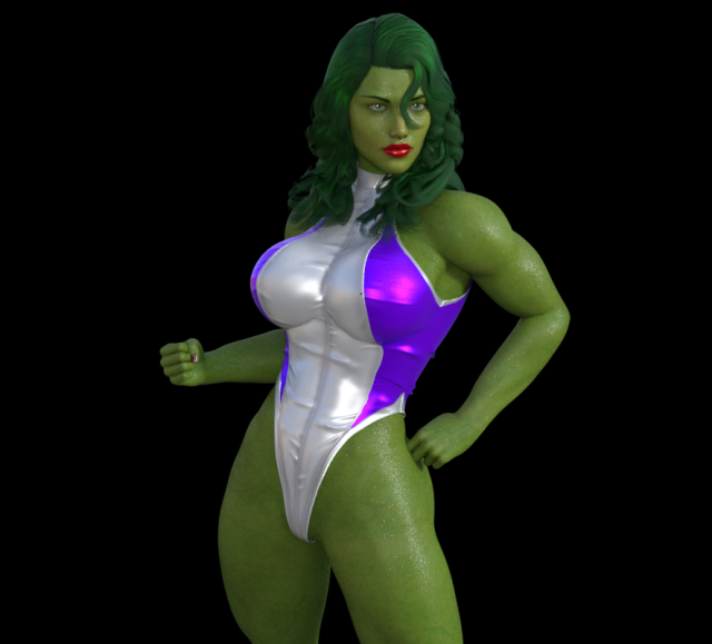 Shehulk stand 3Dプリントモデル .c4d .max .obj .3ds .fbx .stl .blend 