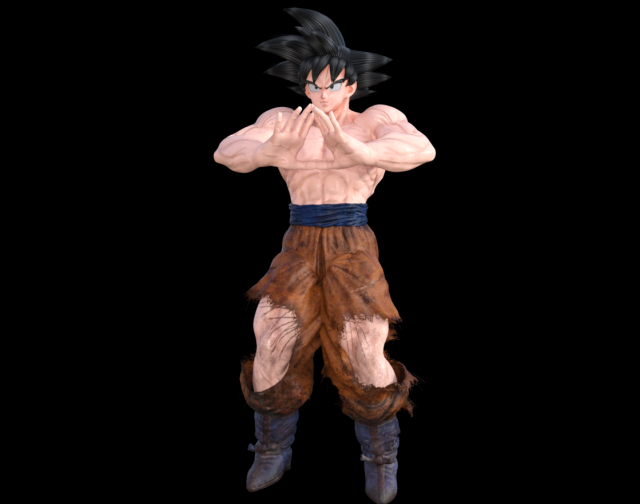 Goku kikoho final 3D Принт Модель .c4d .max .obj .3ds .fbx .stl .blend 