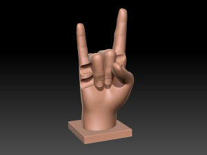 THE DRUMSTICK HOLDER HAND 16mm 3D Print Model