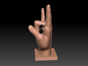 THE DRUMSTICK HOLDER HAND 16mm 3D Print Model