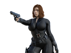 Black widow Shooting Model do druku 3D
